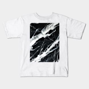 Black Marble Kids T-Shirt